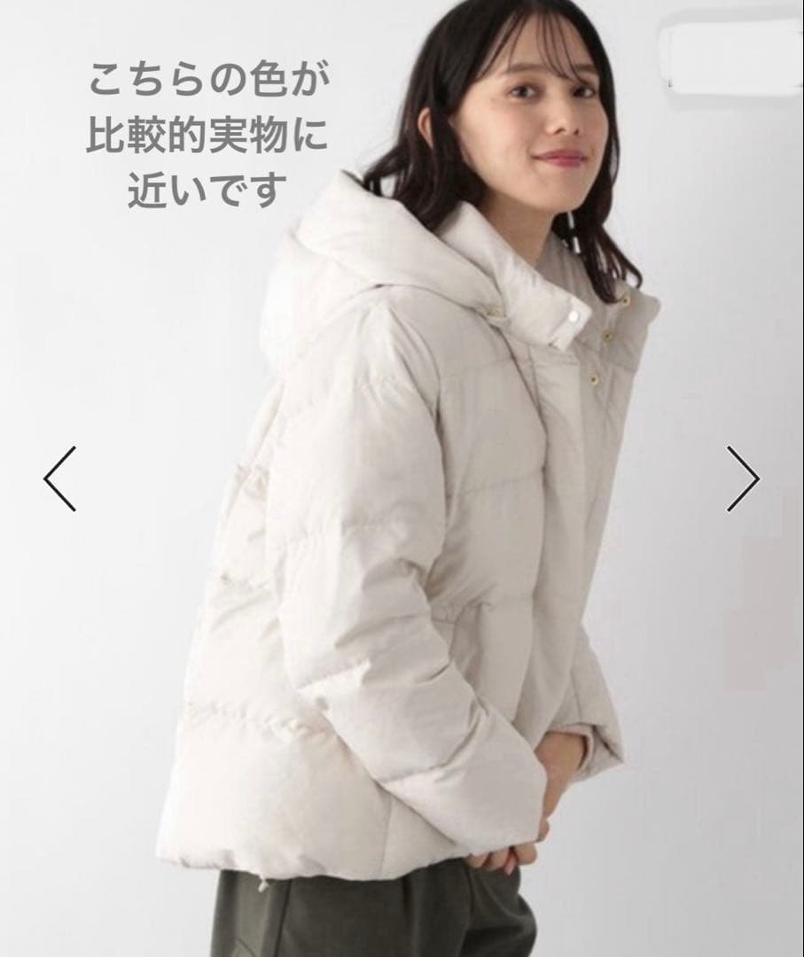 タグつき♪ GLOBAL WORK ダウンフードブルゾン グレージュ