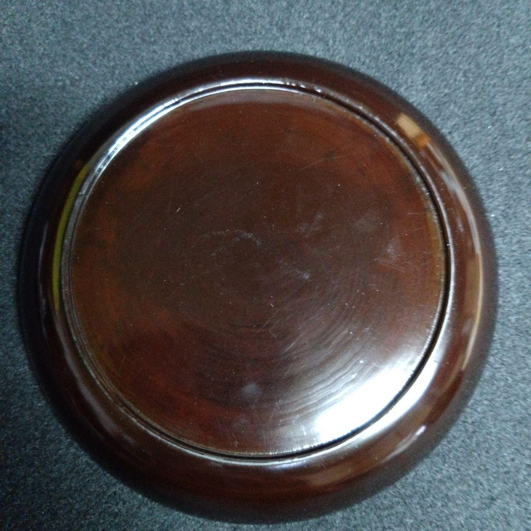 【漆器】輪島塗　江戸期　金蒔絵　金縁　本漆塗　天然木　白鷺紋様　水辺を飛立つ白鷺