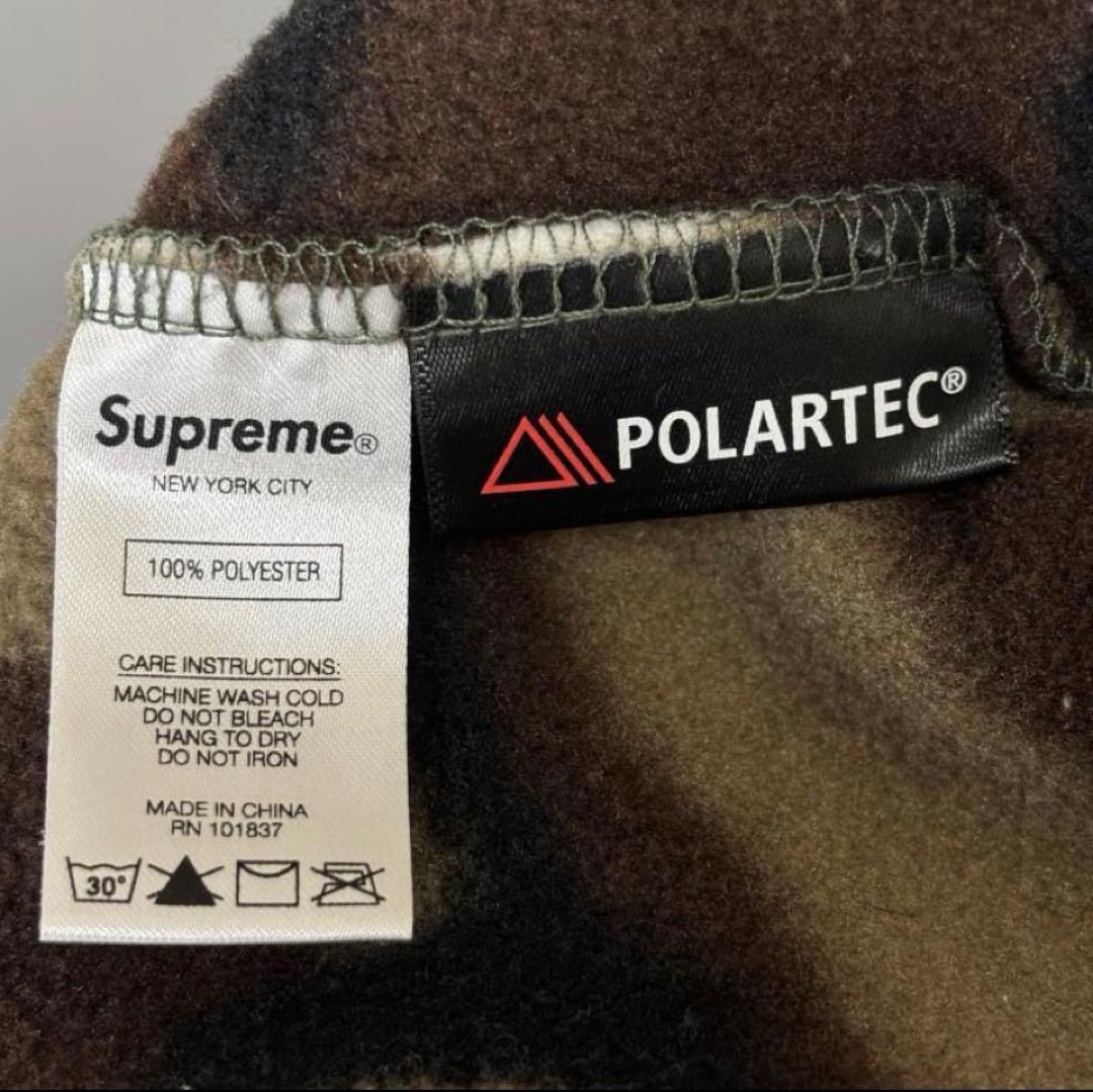 美品シュプリーム 22AW 迷彩柄 ポーラテック フリース パンツ