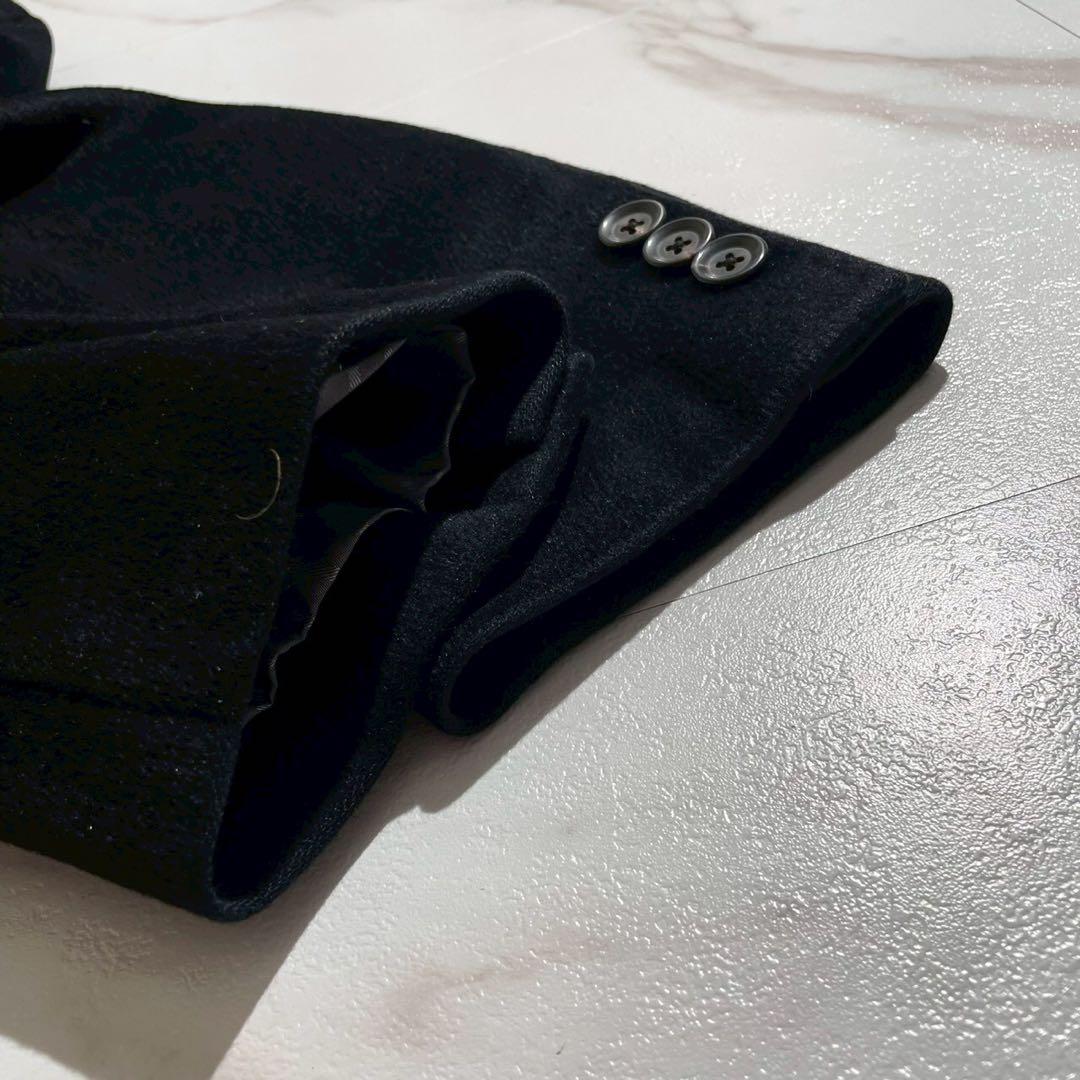 【極美品◦アンゴラ100%✨】プラチナ コムサ チェスターコート ベルト 黒 M