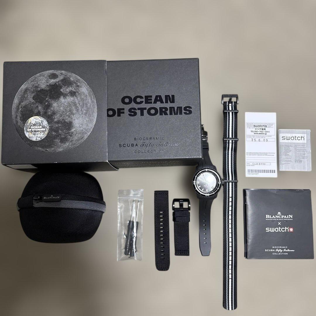 Blancpain x Swatch Scuba ブラック 黒 ブランパン