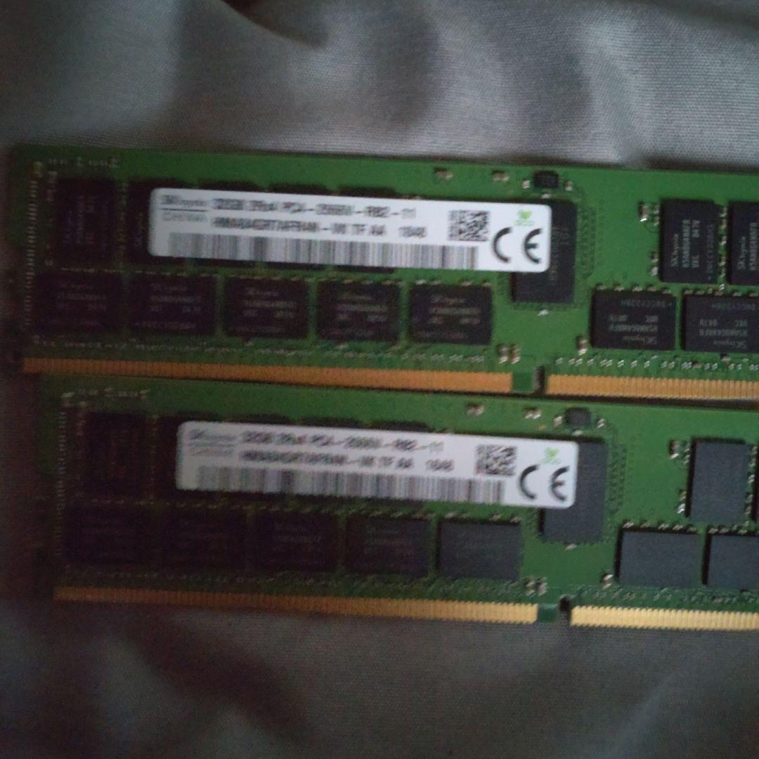 32GB DDR4 2666MHz DIMMメモリーSK製