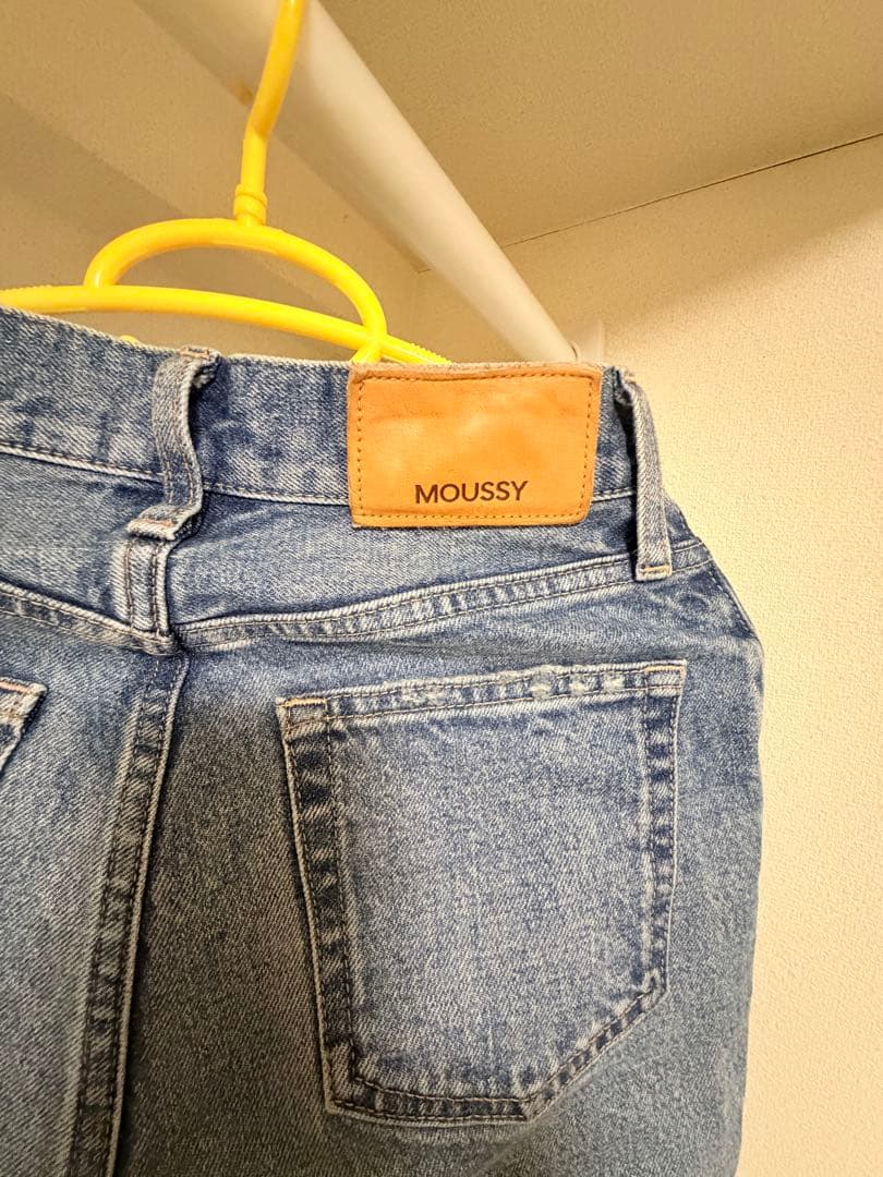 MOUSSY ブーツカットデニム ブルー24インチ