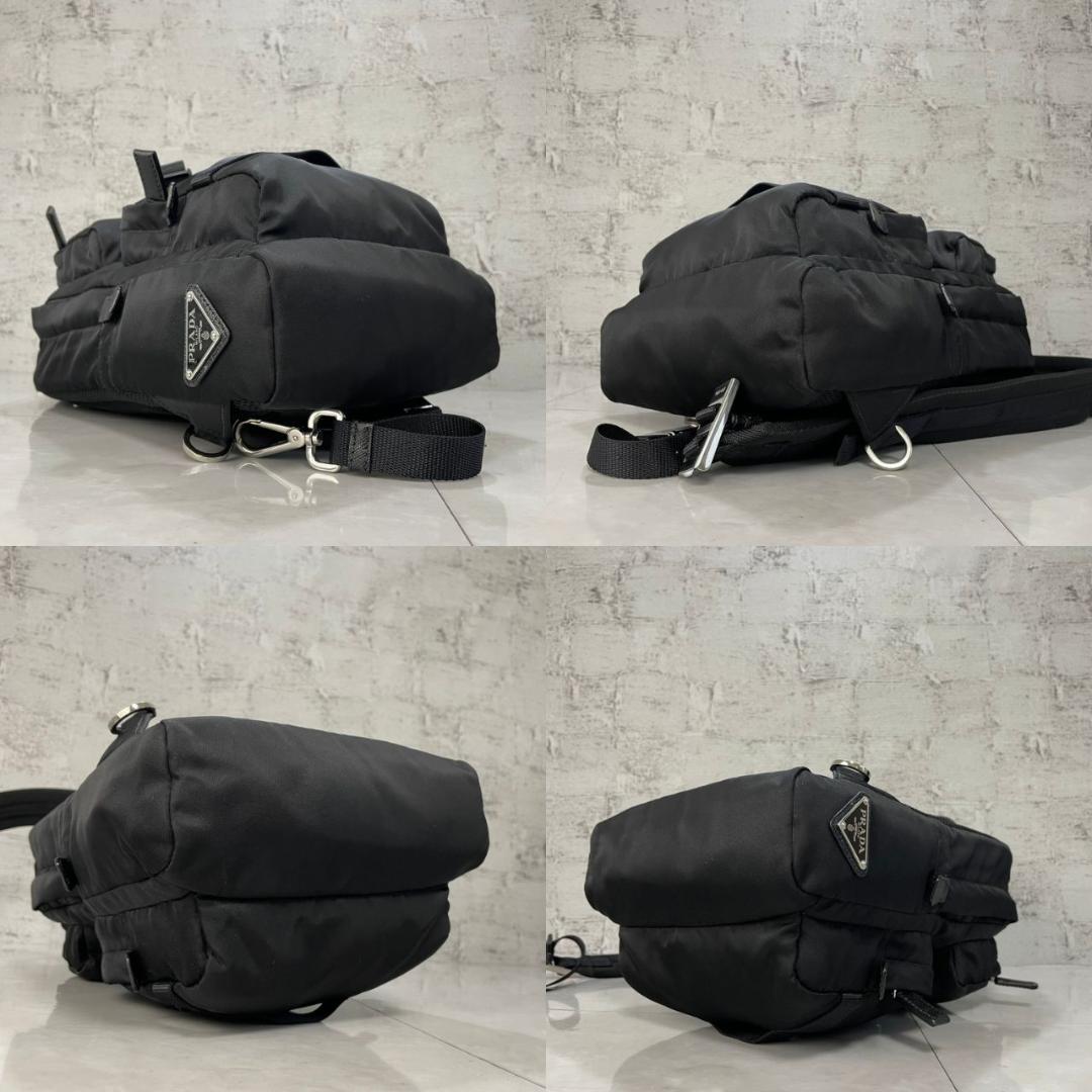PRADA ボディバッグ プラダ ショルダーバッグ 2VZ013 黒 現行 美品