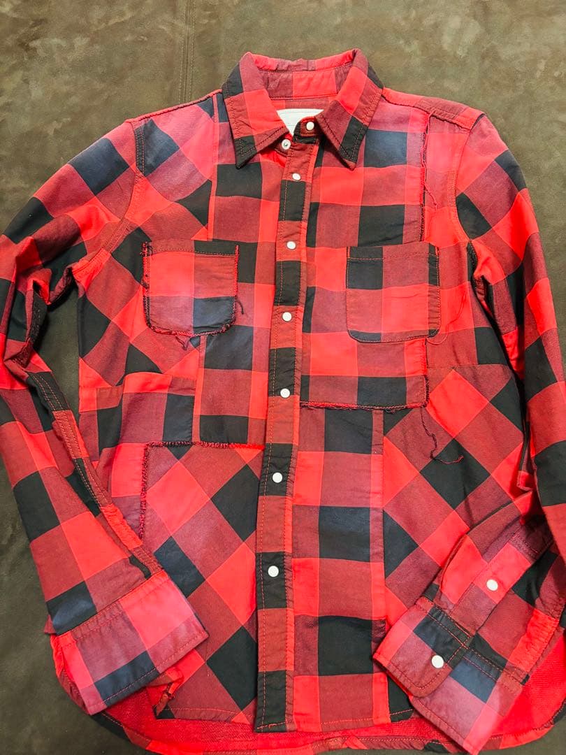 SEVESKIG チェックシャツ4点とベロア調キャップのセット