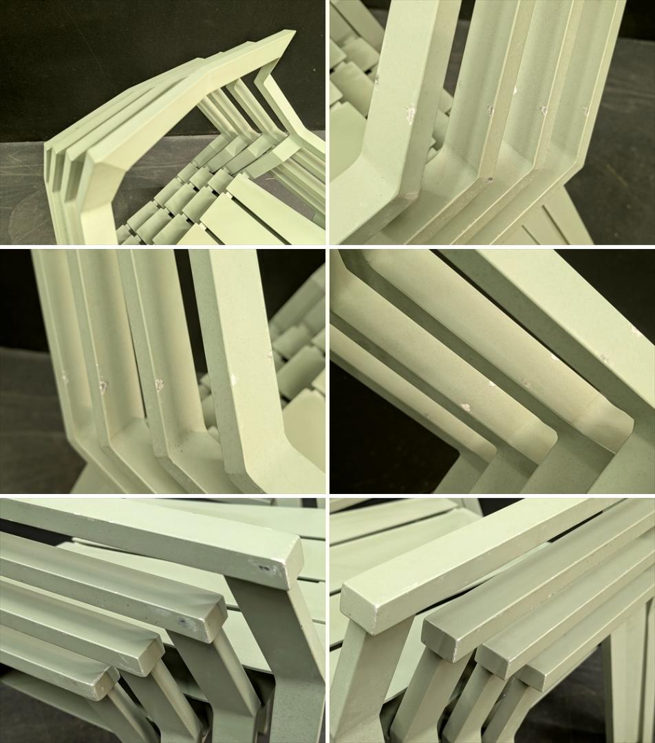 ジゼル　クン　アルミ　4脚　スタッキング　ガーデンチェア　イス　椅子　チェア　A