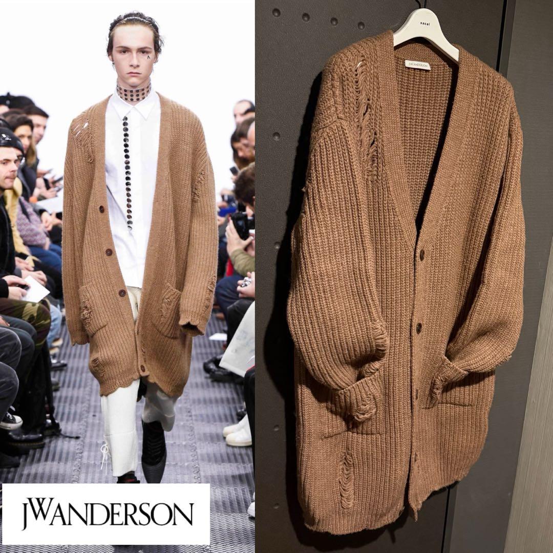 JW ANDERSON 16aw ss カーディガン loewe ダメージ加工