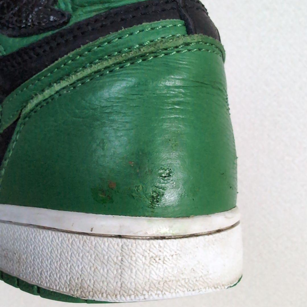 dx2 ナイキ エアジョーダン1 レトロ ハイカット 緑×黒 26cm