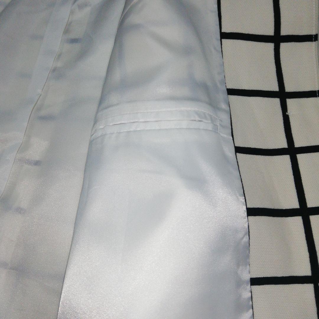 marimekko ステンカラーコート ホワイト 白 チェック マリメッコ 34