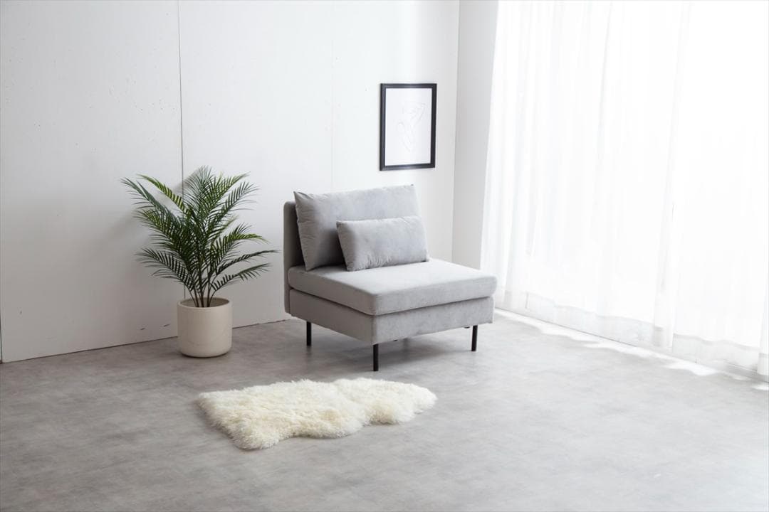 【送料無料】一人掛けソファ クッション付き コンパクト ホテルライク