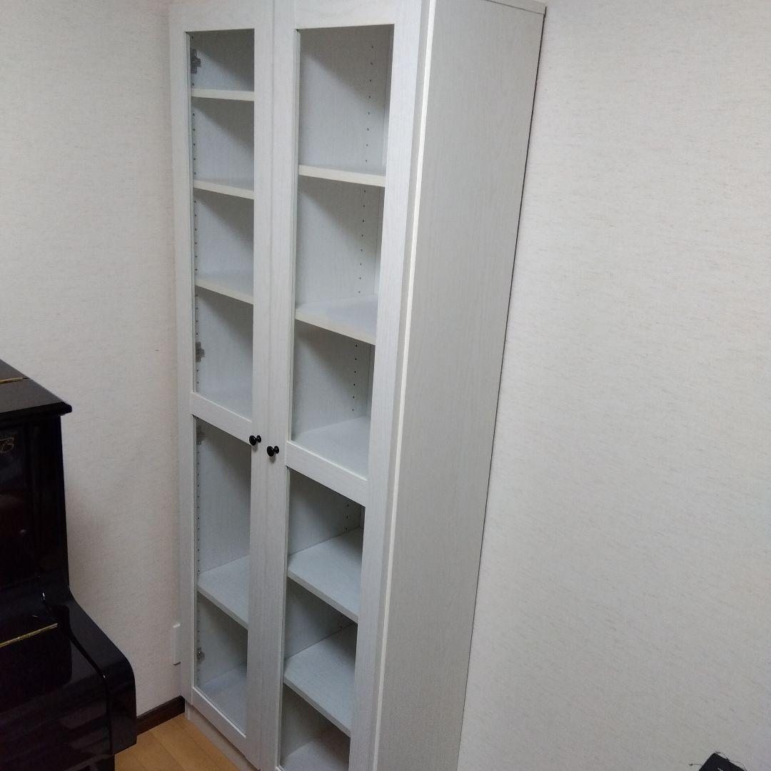 【匿名配送】【7/6まで値下げ】ガラス扉付き本棚