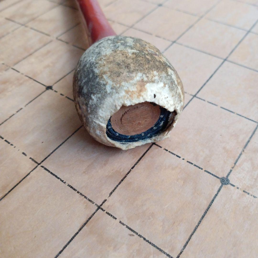 真鍮台座付き 木魚 撥付き 仏具