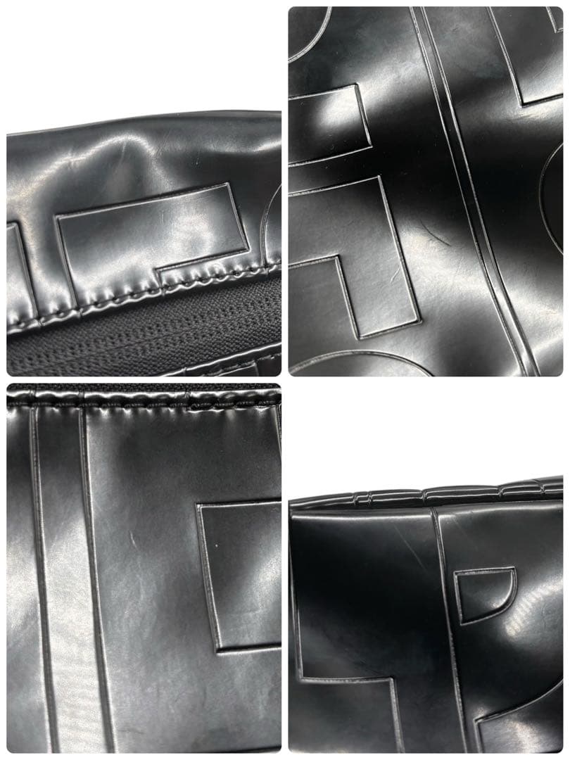 【美品】ディーゼル　ボディバッグ　ウエストポーチ　黒　ロゴ柄　男女兼用　斜め掛け