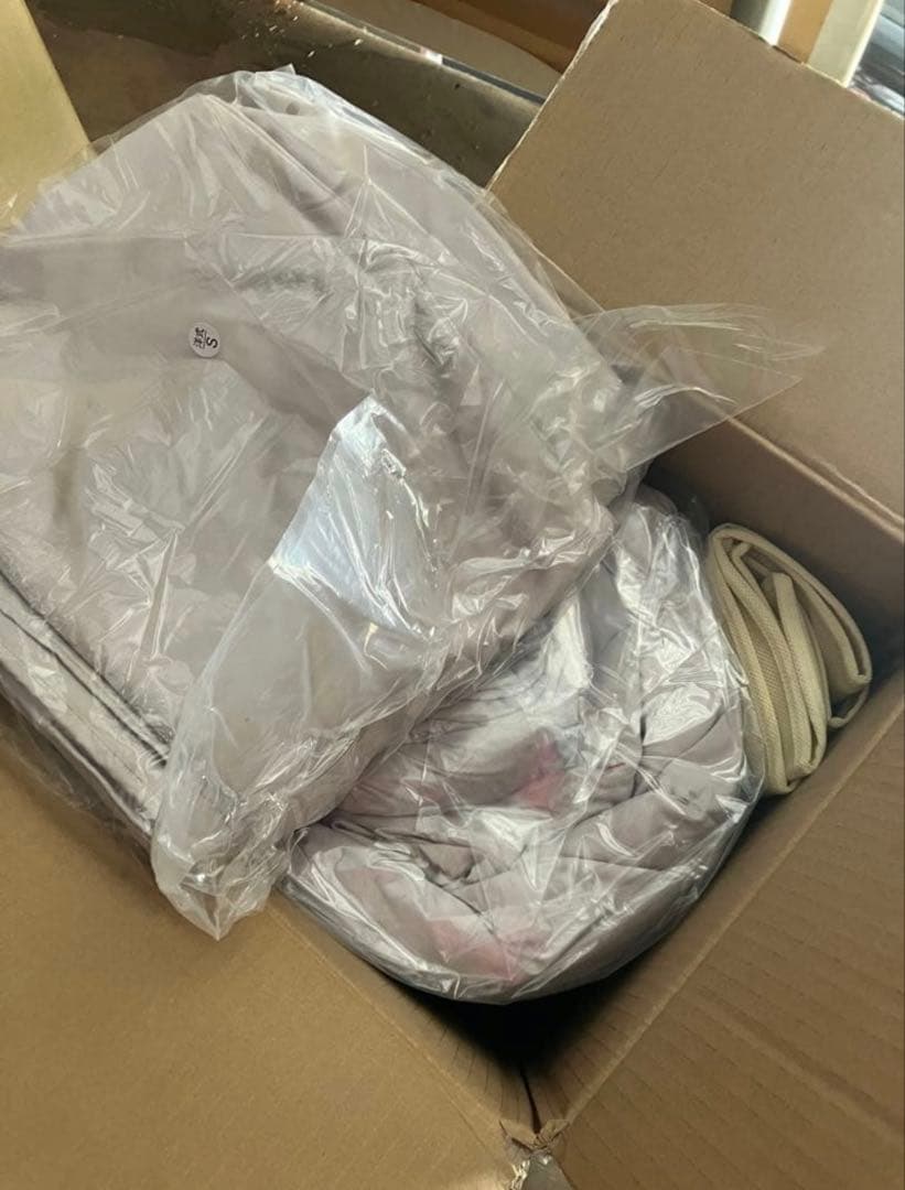 フェザー100％　羽根布団　シングル　8点セット　ベッドタイプ　ソフトグレー