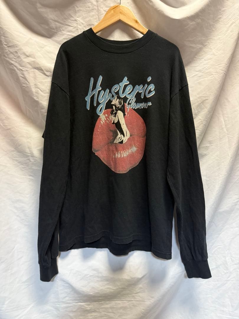 ヒステリックグラマー 長袖Tシャツ ヒスガールデザイン 唇 ロンＴ