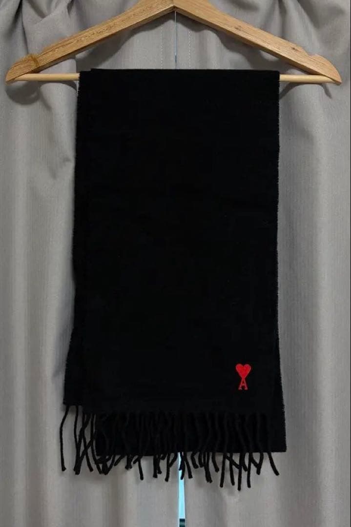 極美品 AmiParis アミパリス　マフラー　ブラック