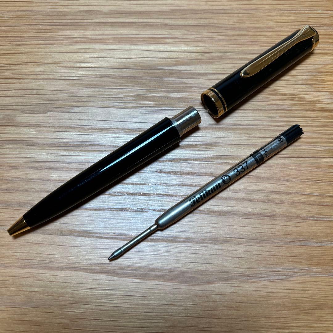 ペリカン　k800 ボールペン　w-germany ブラック　金属天冠