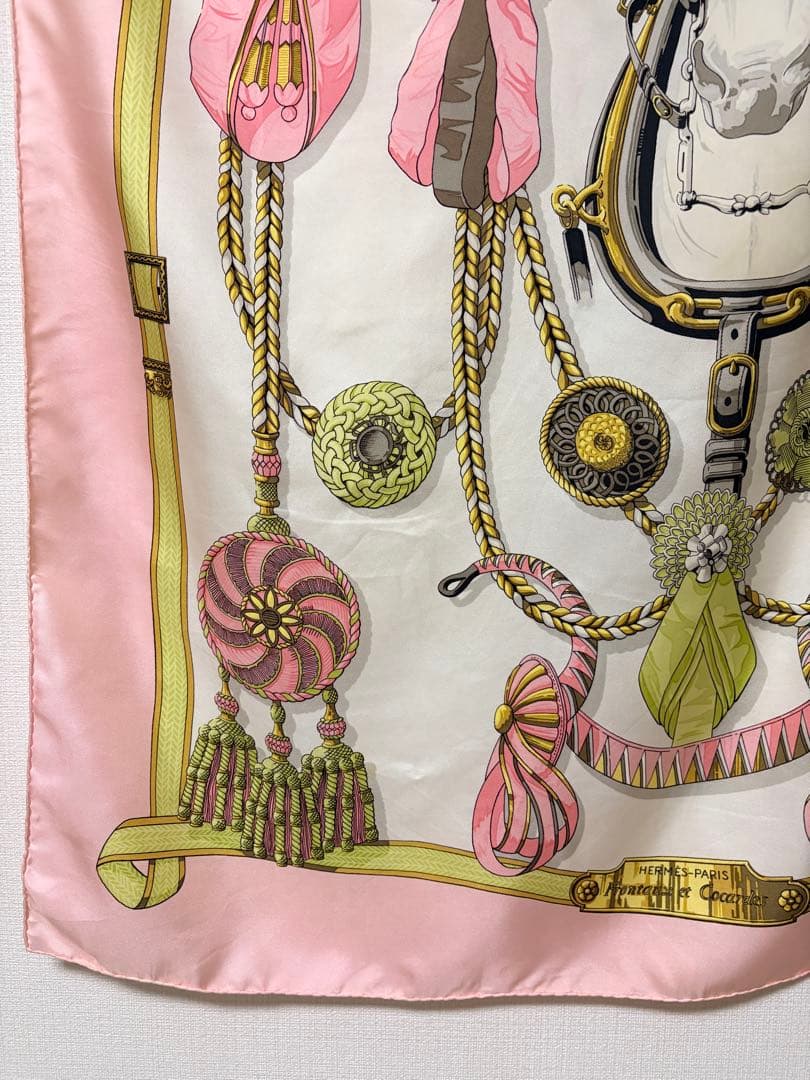 エルメス 前面ロゼット カレ90 スカーフ ストール