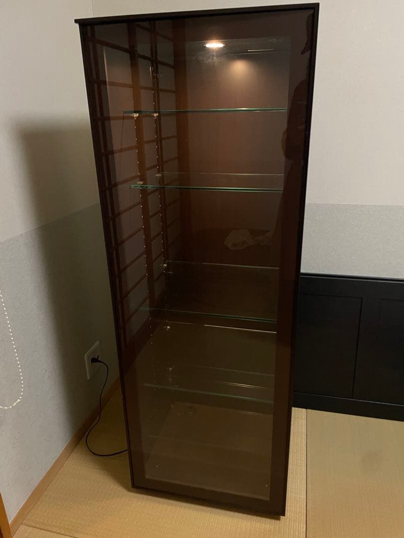 ⭐︎美品　arflex アルフレックス　コンポーザー　木製　ガラスケース 照明付き