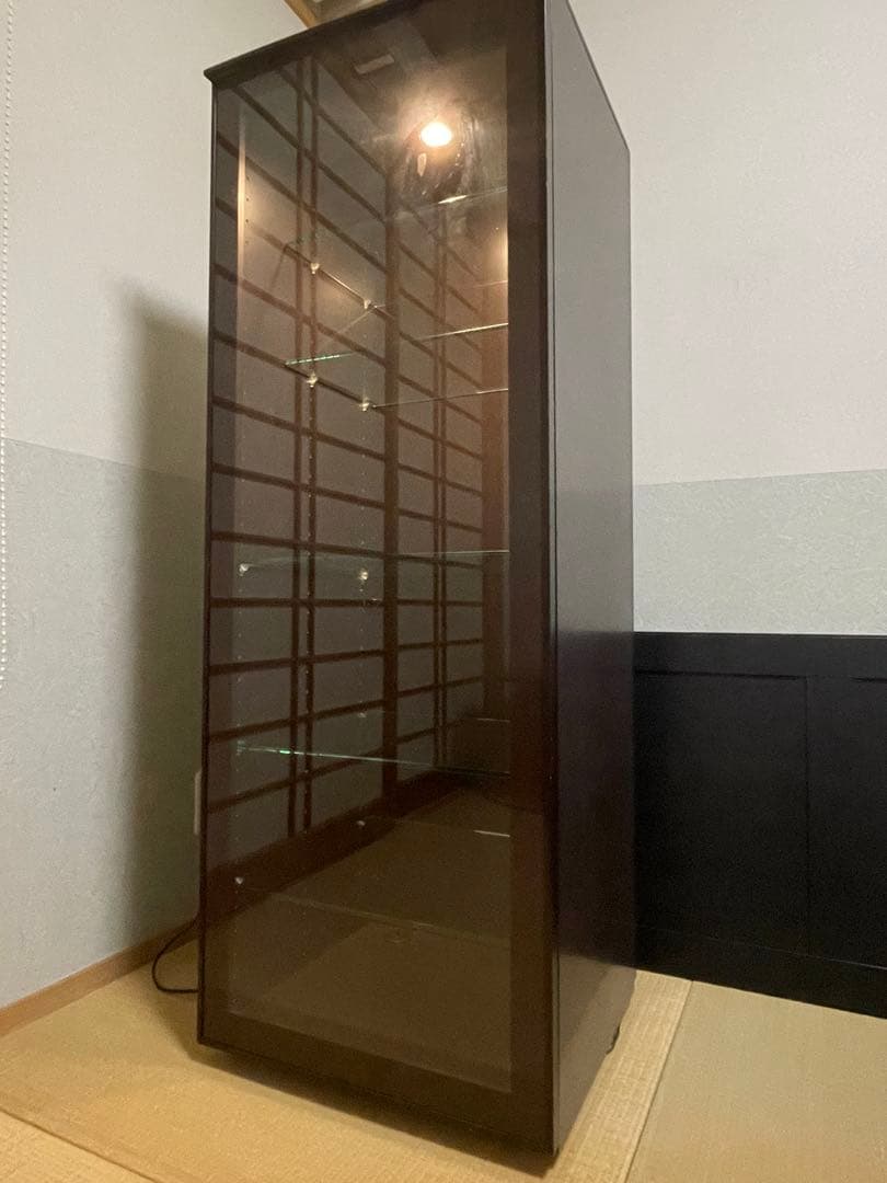 ⭐︎美品　arflex アルフレックス　コンポーザー　木製　ガラスケース 照明付き