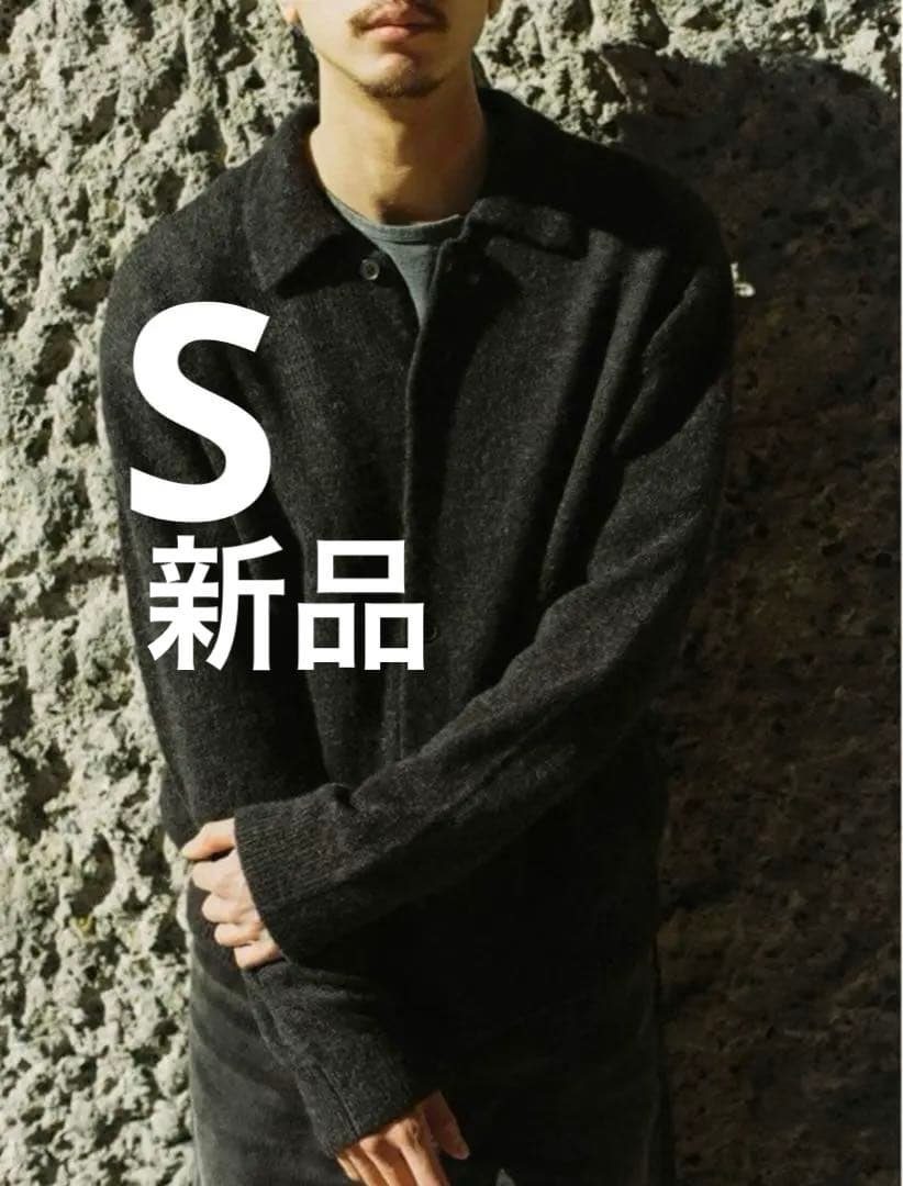 新品★LIDNM ALPACA KNIT SHIRT CARDIGAN S