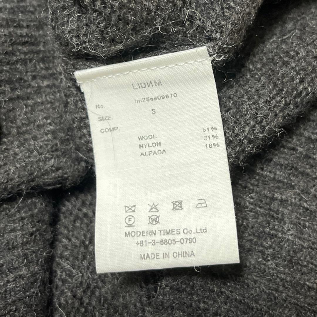 新品★LIDNM ALPACA KNIT SHIRT CARDIGAN S