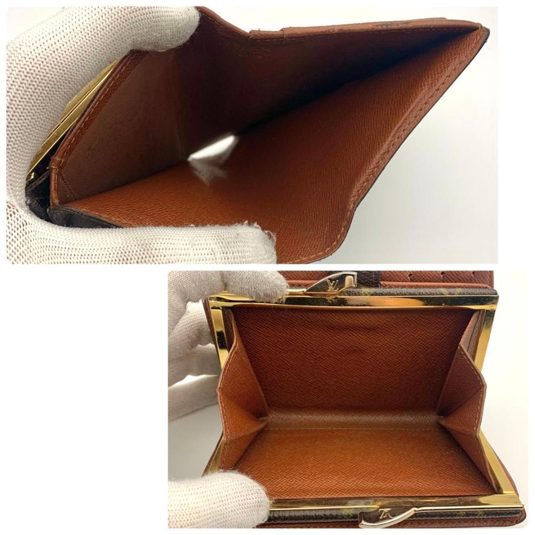 鑑定済み ルイヴィトン ポルトフォイユ ヴィエノワ モノグラム 財布 がま口