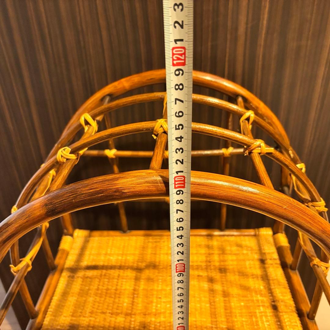 早い者勝ち‼️籐 ラタン ラック シェルフ スタンド 3段 飾り棚 置物台 大型