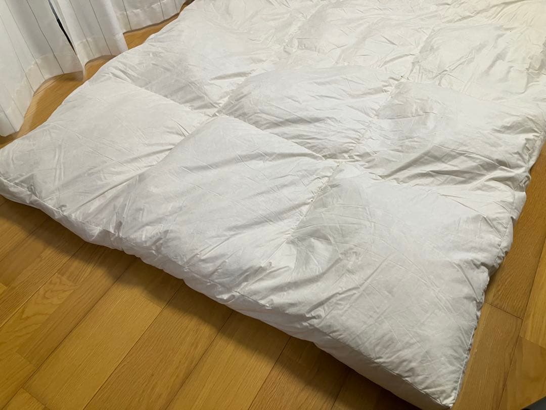 羽毛敷マットレスダブルサイズ