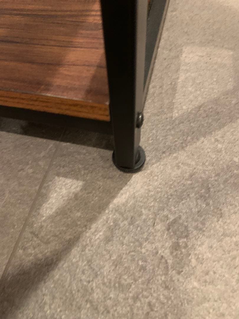 アイアンラック木製4段 ブラウンアイアン＋木製棚ディスプレイ