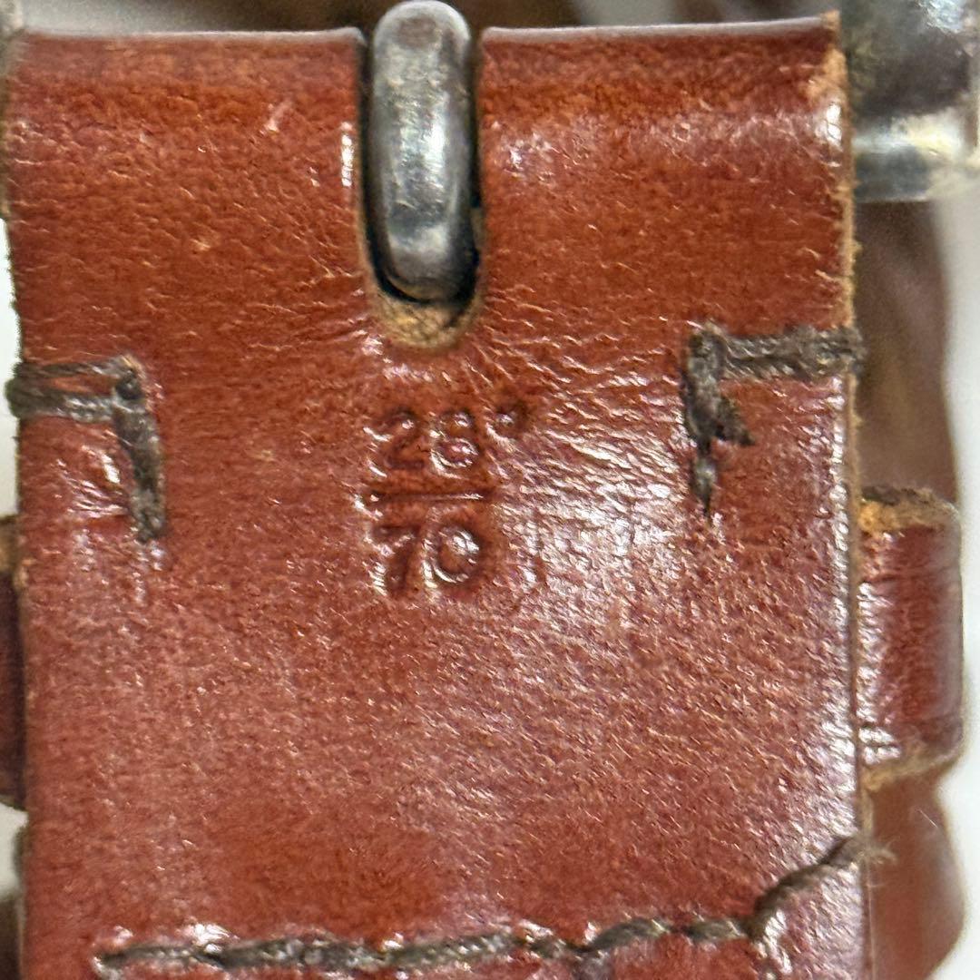 ホワイトハウスコックス　レザー　メッシュベルト　　ブラウン