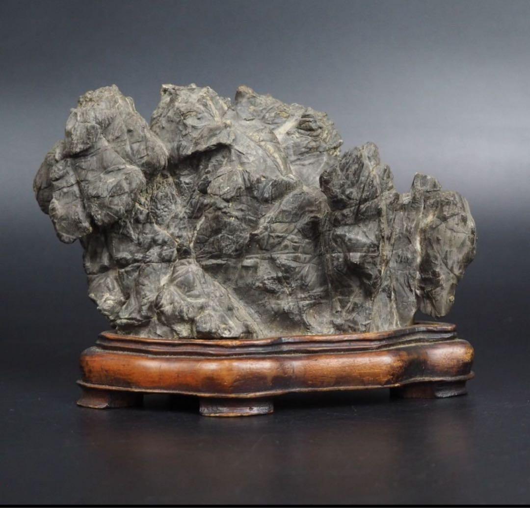 送料無料　鑑賞石愛好家蒐集品　山水石　鑑賞石 天然石 盆石 奇石