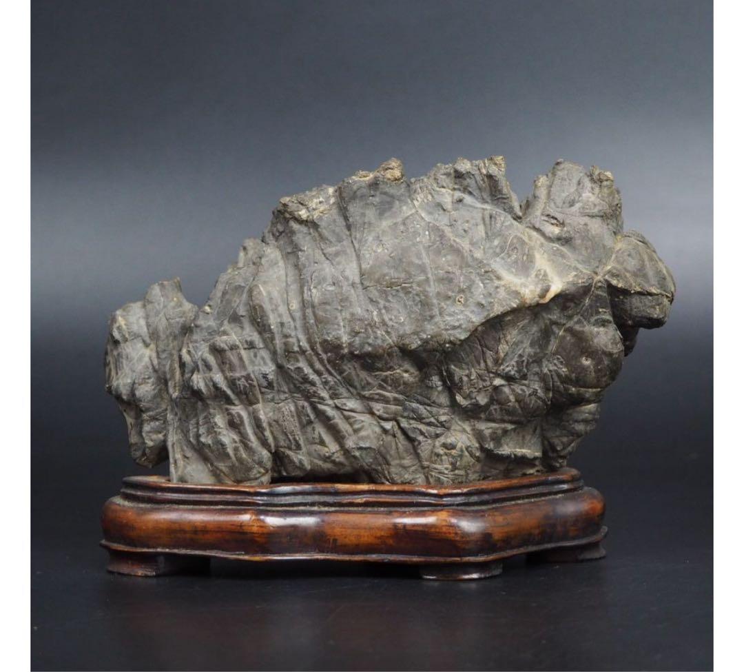 送料無料　鑑賞石愛好家蒐集品　山水石　鑑賞石 天然石 盆石 奇石