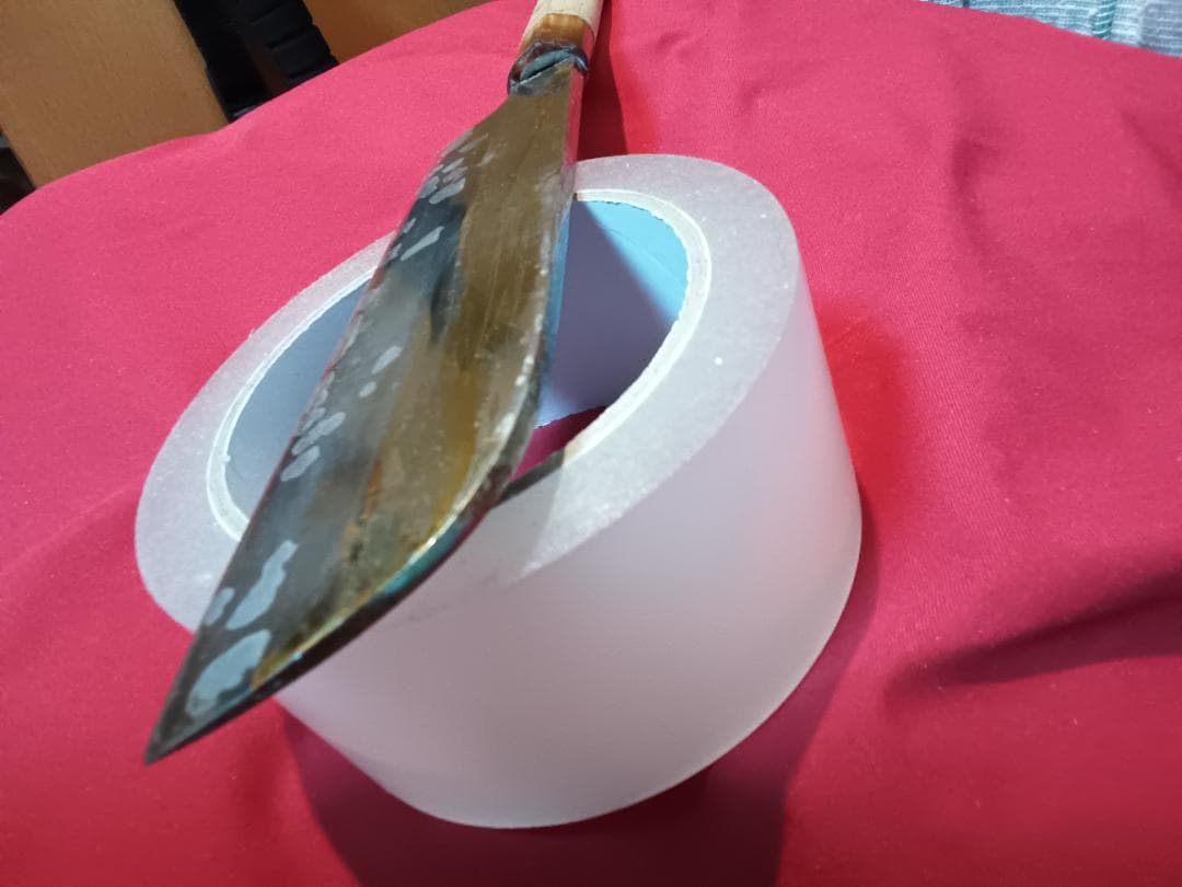 水野鍛練所　源昭忠　本鍛錬　鎌薄刃包丁　片刃　5寸5分 165mm