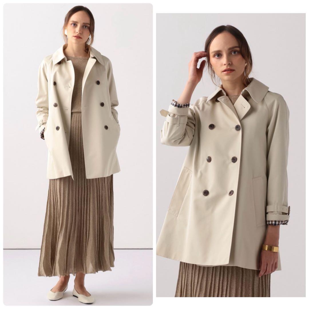 極美品✨️定価10万　アクアスキュータム　トレンチコート　ライナー　ペールベージュ