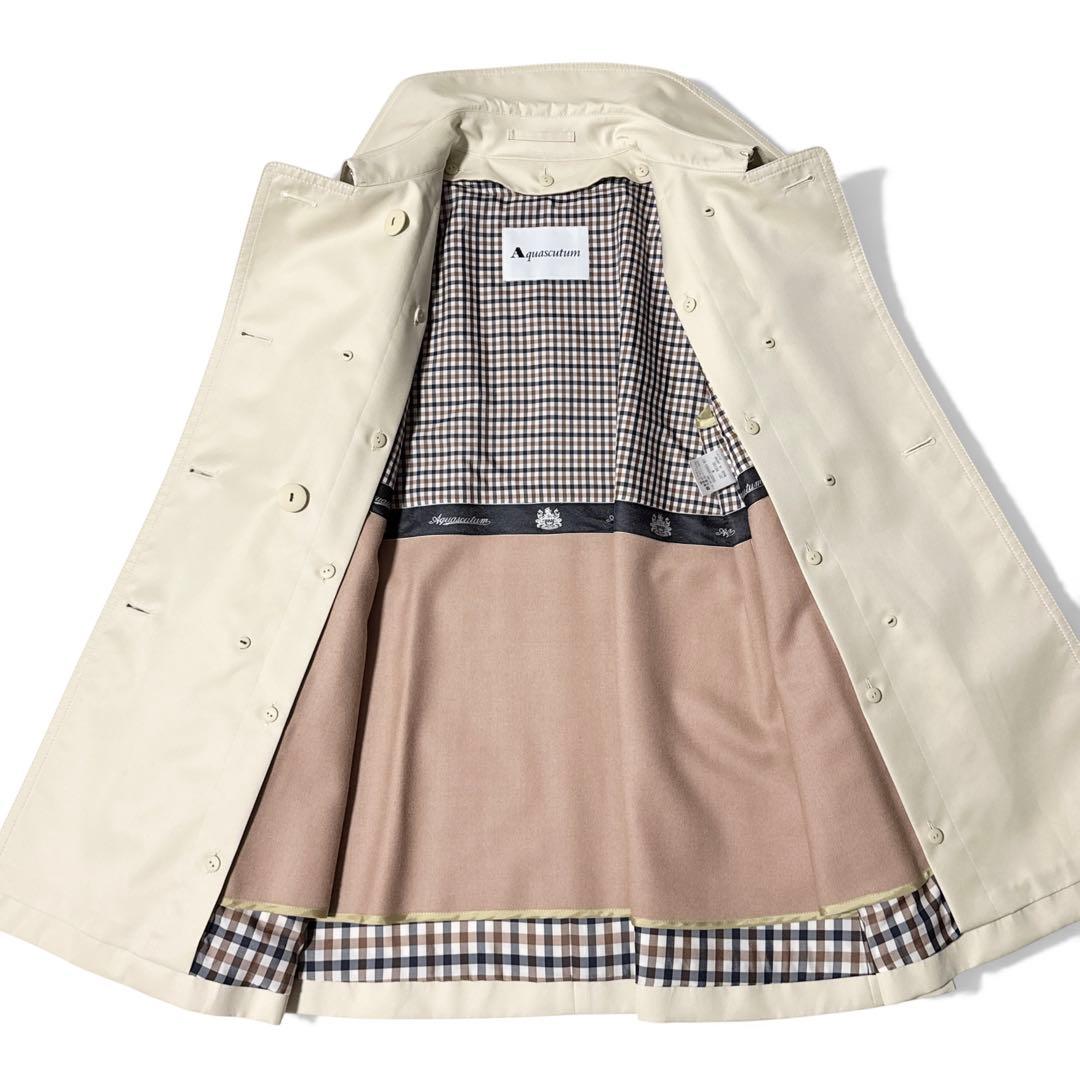 極美品✨️定価10万　アクアスキュータム　トレンチコート　ライナー　ペールベージュ