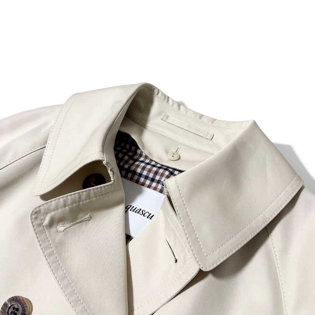 極美品✨️定価10万　アクアスキュータム　トレンチコート　ライナー　ペールベージュ