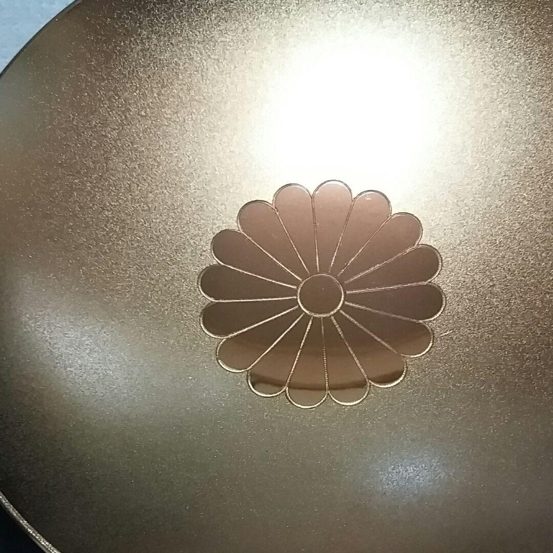 お宝品、蔵出し、十六裏菊家紋金盃(24K GP)、記念品、コレクター