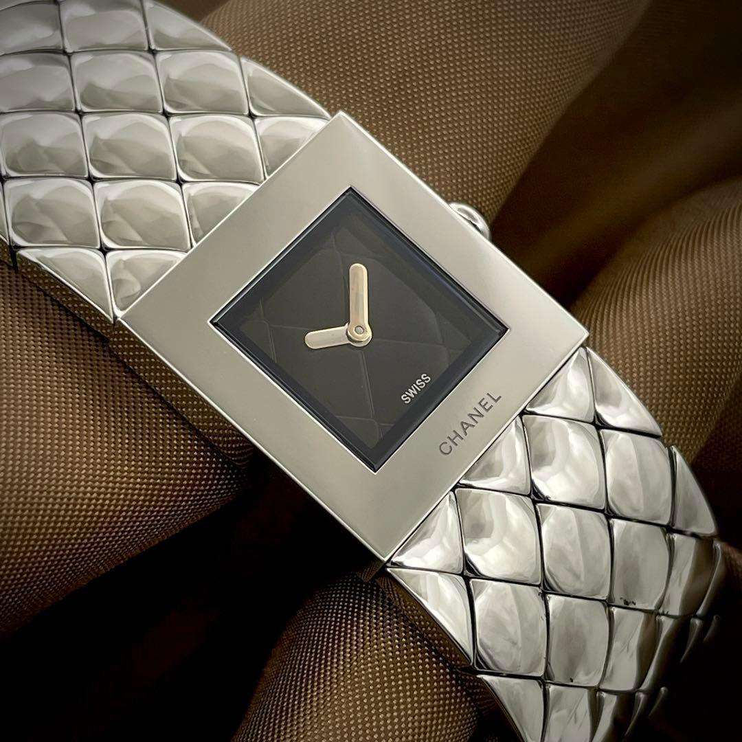 T086 シャネル マトラッセ H0009 ステンレスケースブレス クォーツ