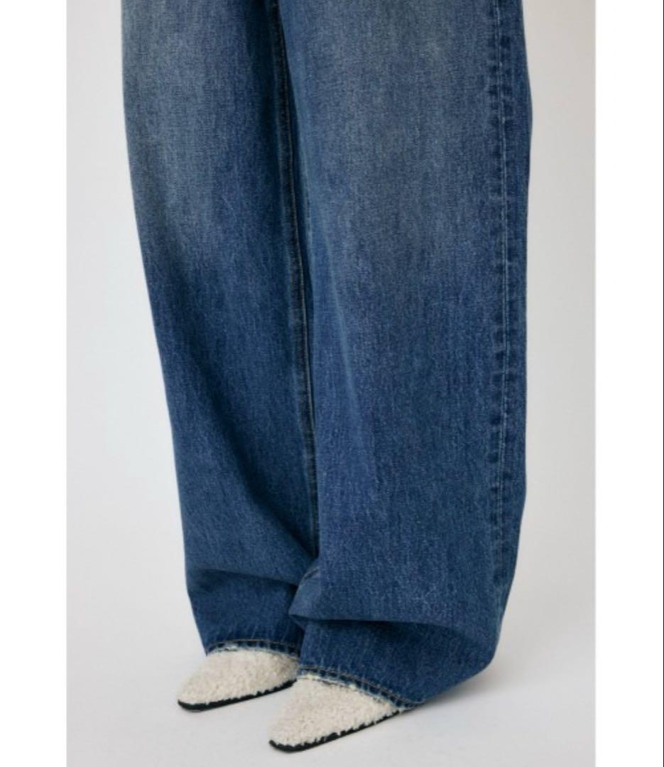 moussy CROSS WAIST WIDE STRAIGHT 2 デニム