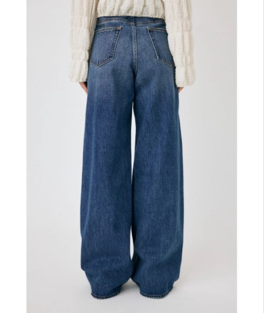 moussy CROSS WAIST WIDE STRAIGHT 2 デニム
