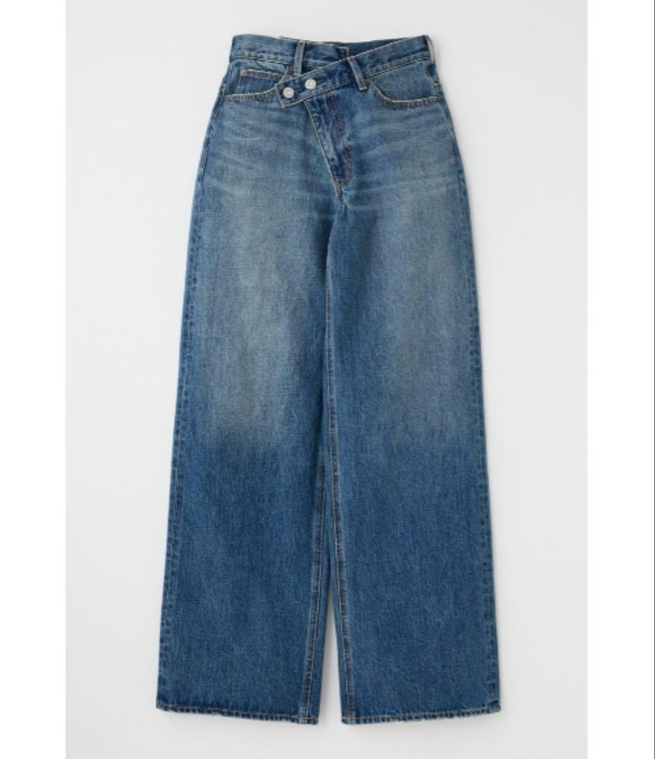 moussy CROSS WAIST WIDE STRAIGHT 2 デニム