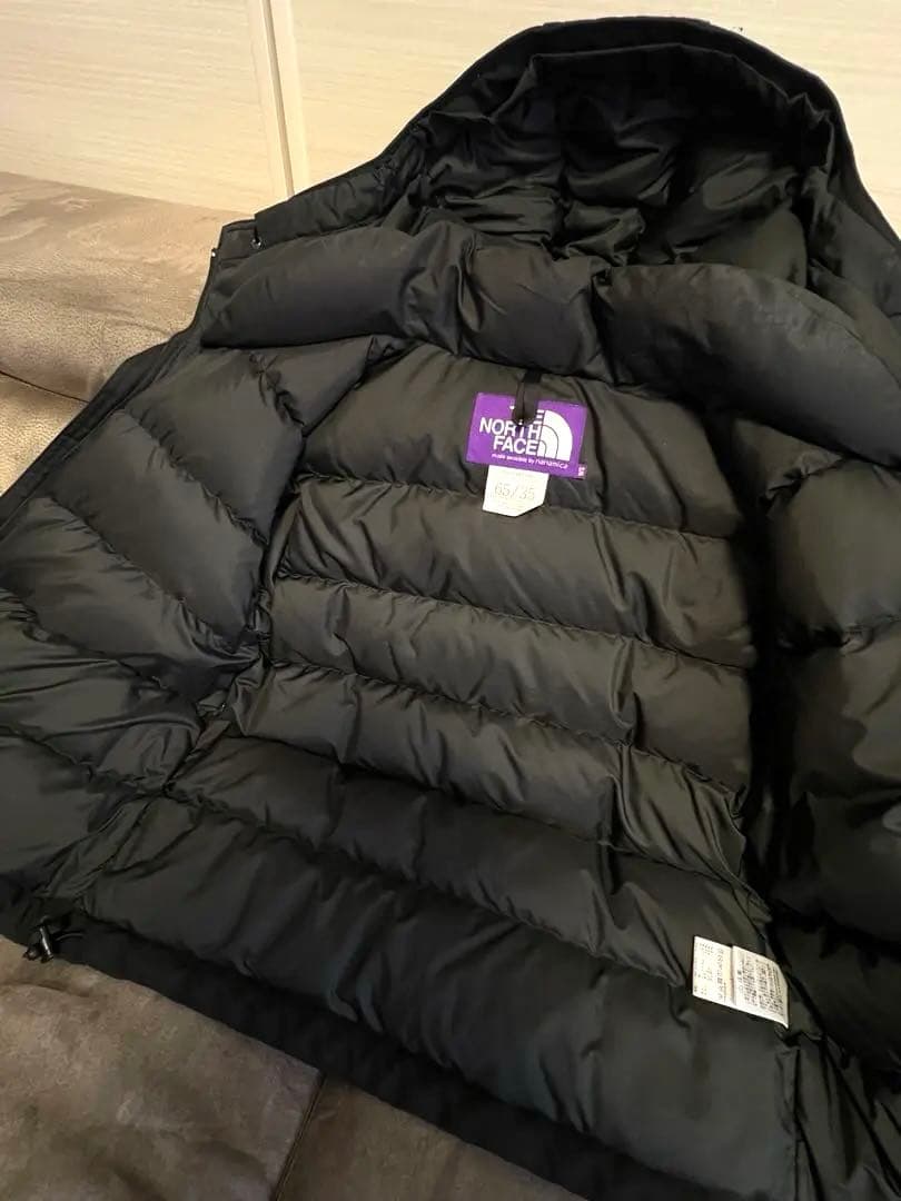 美品ノースフェイスパープルレーベル65/35マウンテンショートパーカS黒