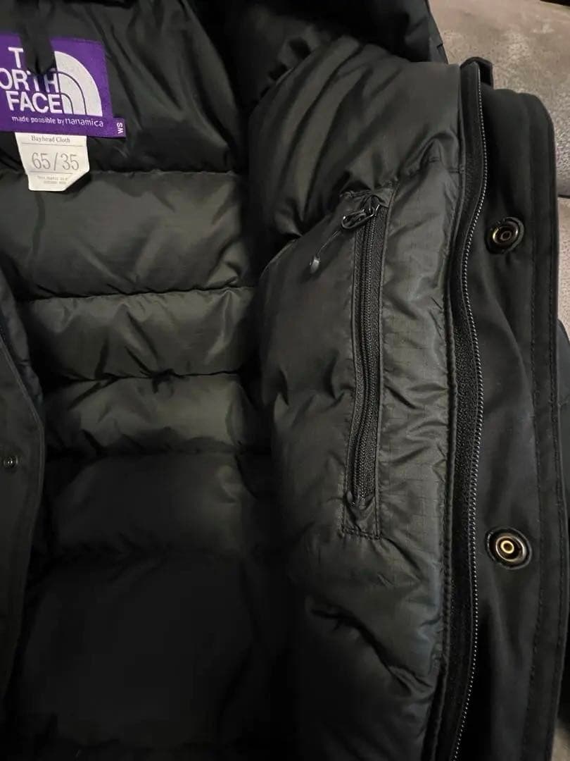 美品ノースフェイスパープルレーベル65/35マウンテンショートパーカS黒