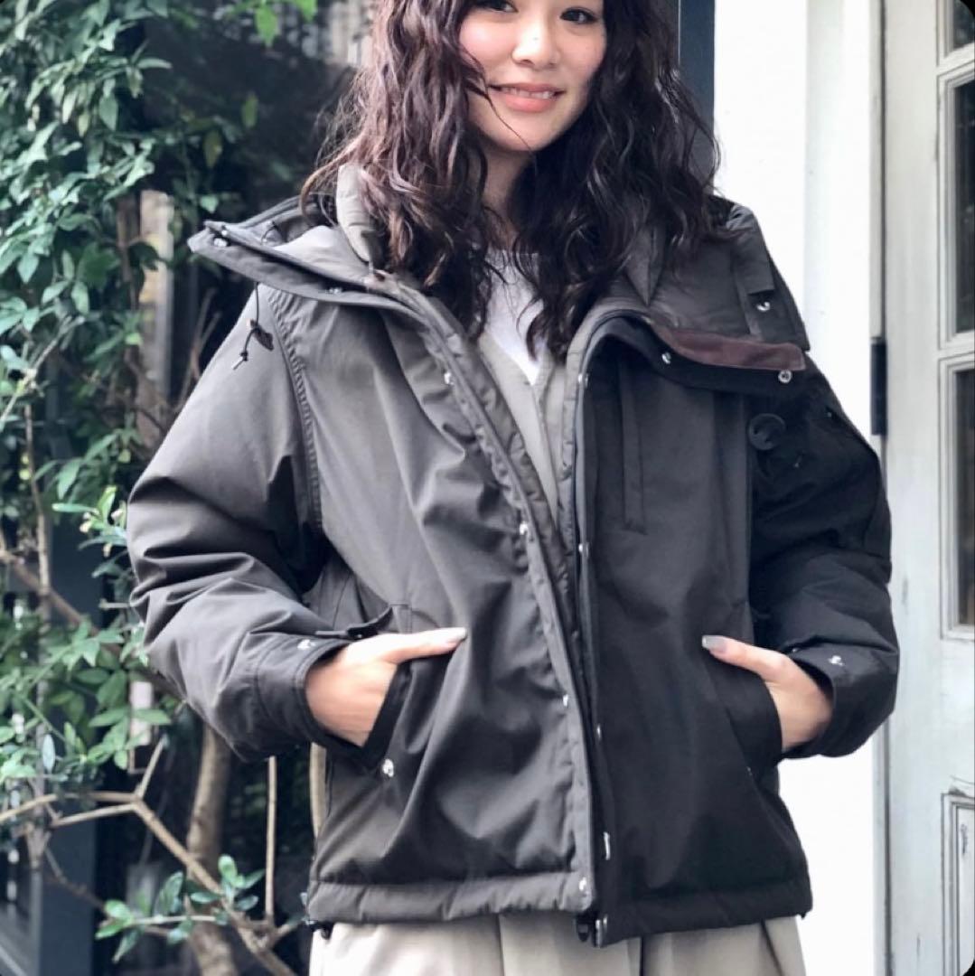 美品ノースフェイスパープルレーベル65/35マウンテンショートパーカS黒