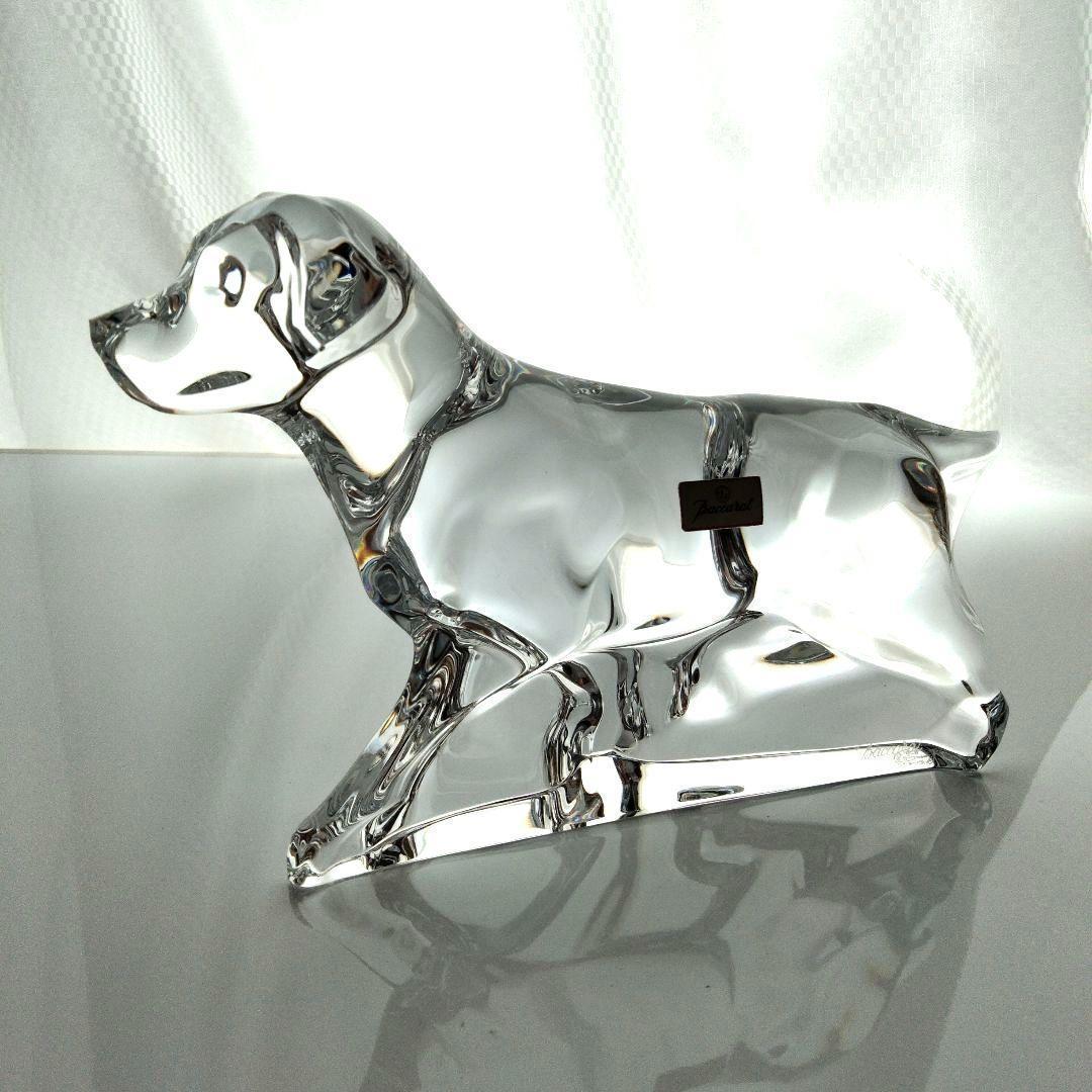 【美品】バカラ　犬 　ドック　 ラブラドール 　 動物　 オブジェ　大型 置物