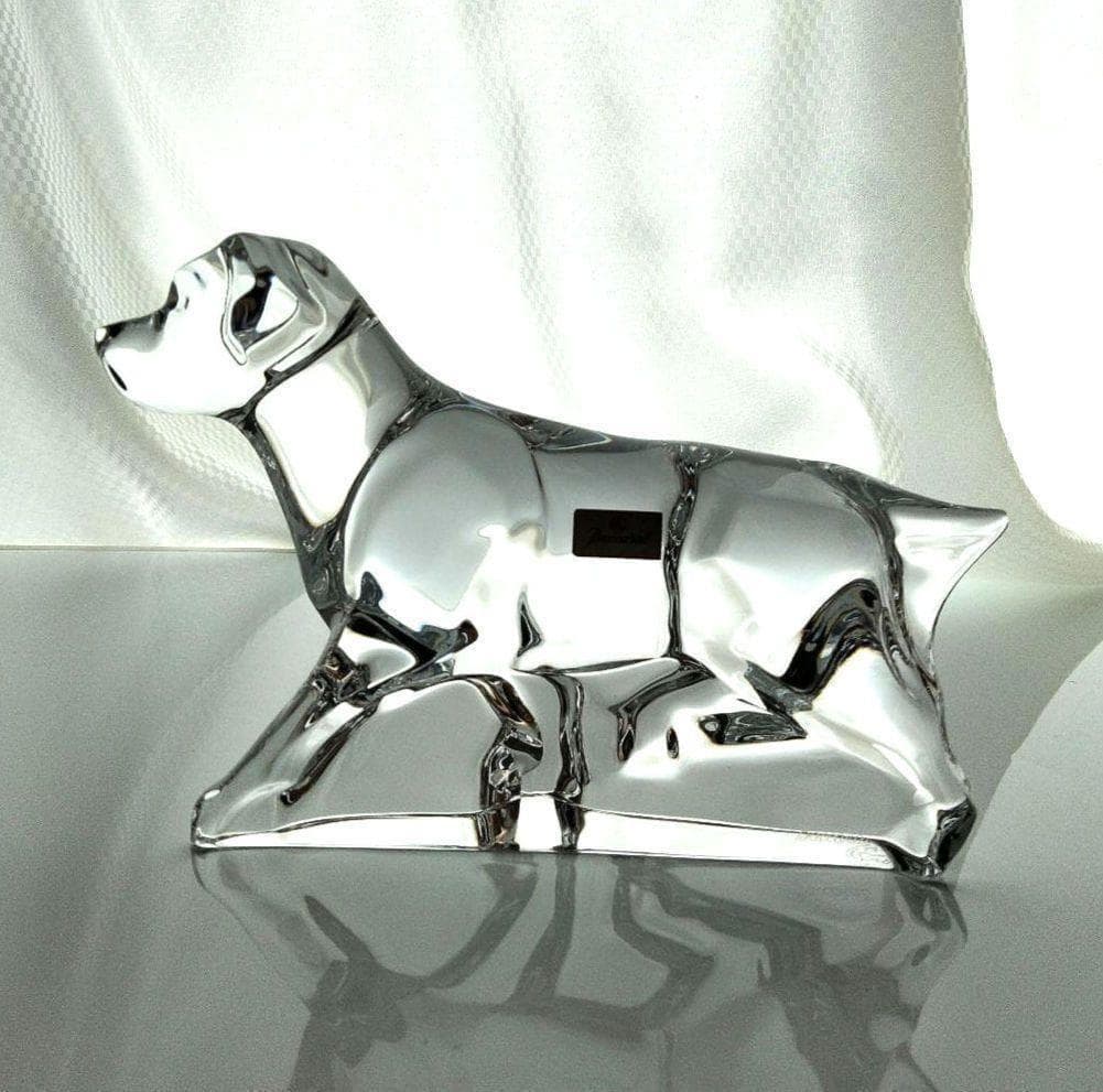 【美品】バカラ　犬 　ドック　 ラブラドール 　 動物　 オブジェ　大型 置物