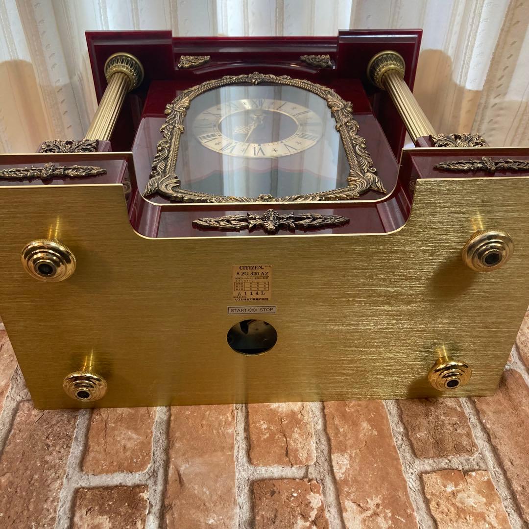 CITIZEN 置き時計 シェル石油モデル 8ZG320AZ 動作品アンティーク