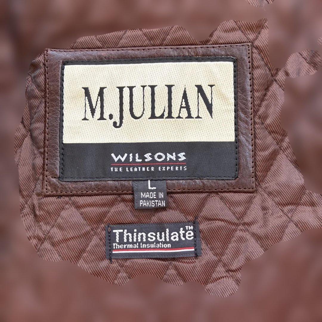 本革レザージャケット　茶色ブラウン　wilsonsウィルソンズ　a-2 牛革