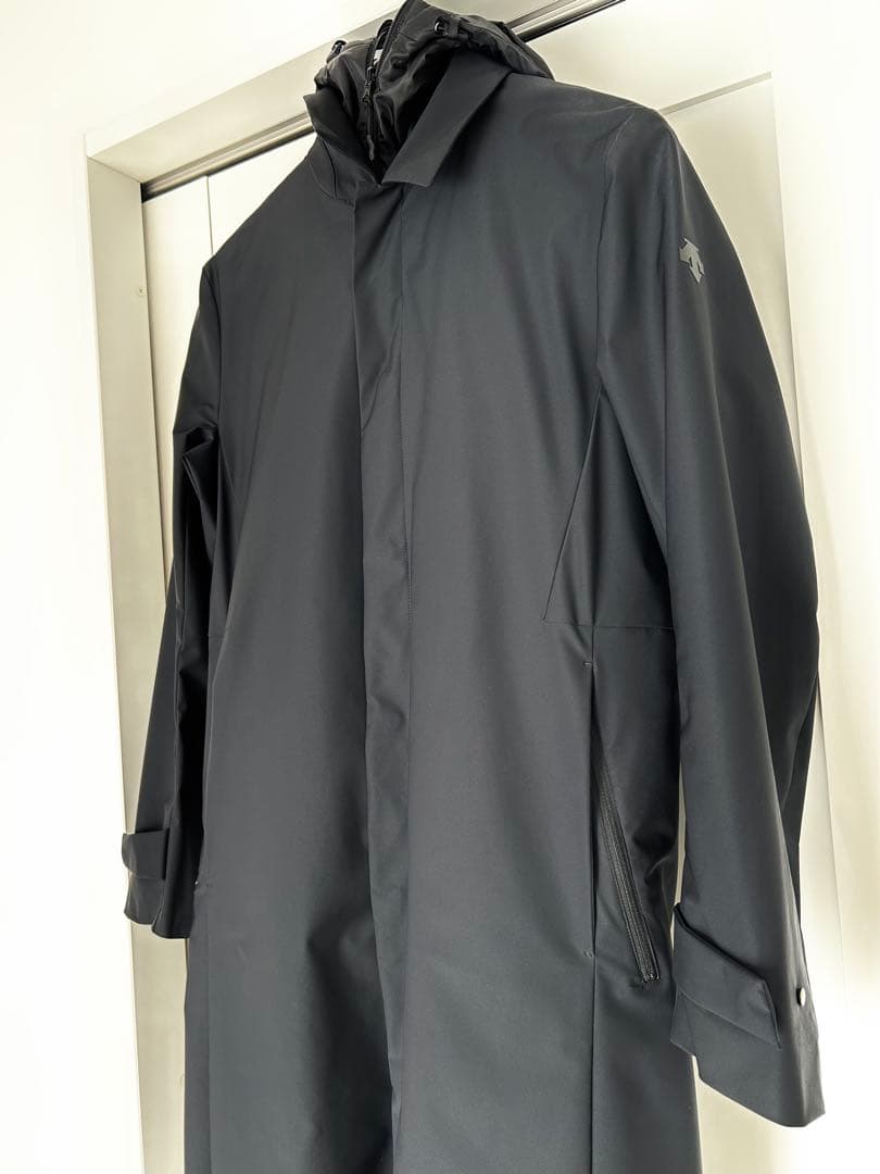 DESCENT デサント取外しライナーベスト付 ステンカラーコート Ｍサイズ